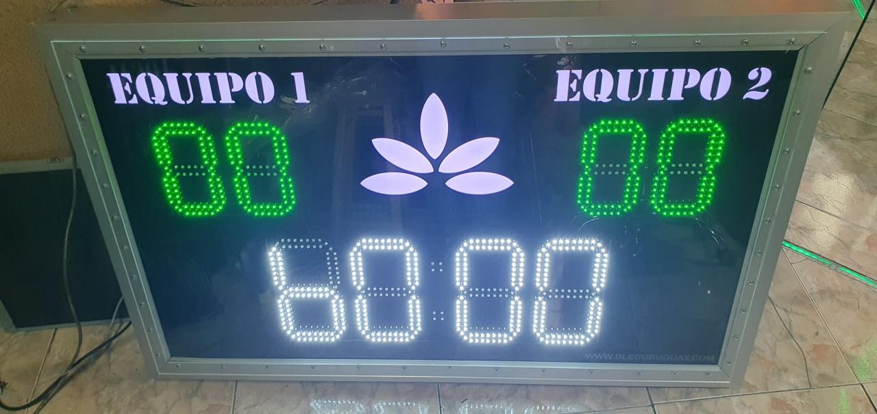 Tablero de tanteador para dos equipos